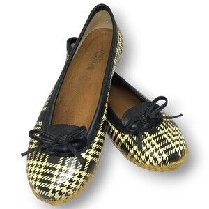 Western Chief Houndstooth Check Skimmer Flats- Size 10-Rain Shoes-Ballet-Outdoor
